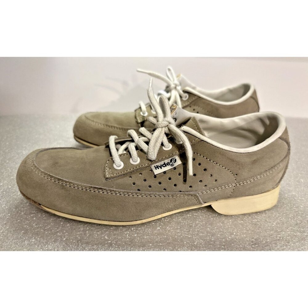 Vintage HYDE Bowling Shoes Men's Size 7 Gray Suede 1970s Rare Excellent Clean